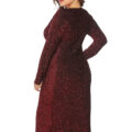 Casual Black Floral Lace Sleeved Fit And Flare Curvy Dress - Image 3