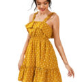 Sweet Suede A-Line Slim sleeveless Summer Dress - Image 4
