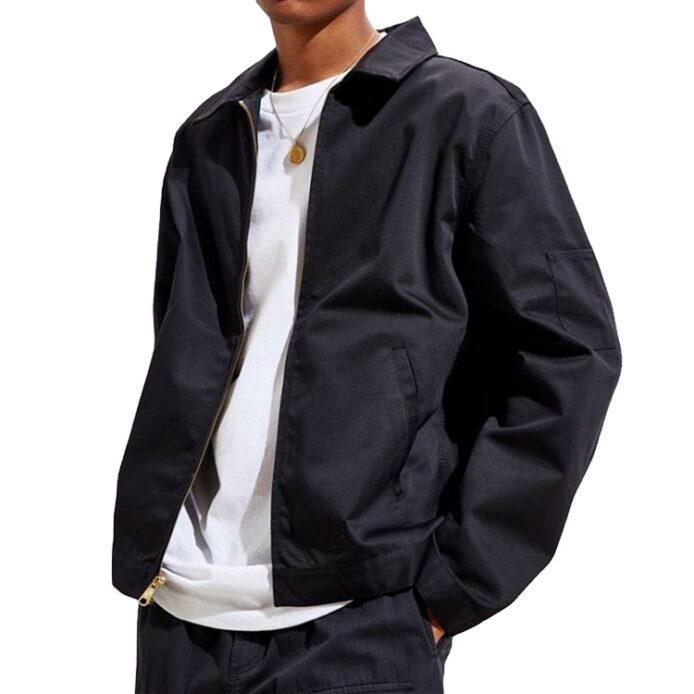 windproof 100% cotton mens fashion work jackets with sleeve pocket