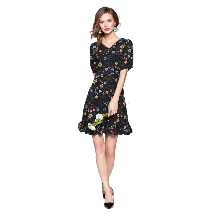 Day Bodycon mini dress with floral print