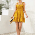 Sweet Suede A-Line Slim sleeveless Summer Dress