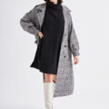 Plaid Coat Double Breasted Pocket Detailed Long Sleeves - Image 2