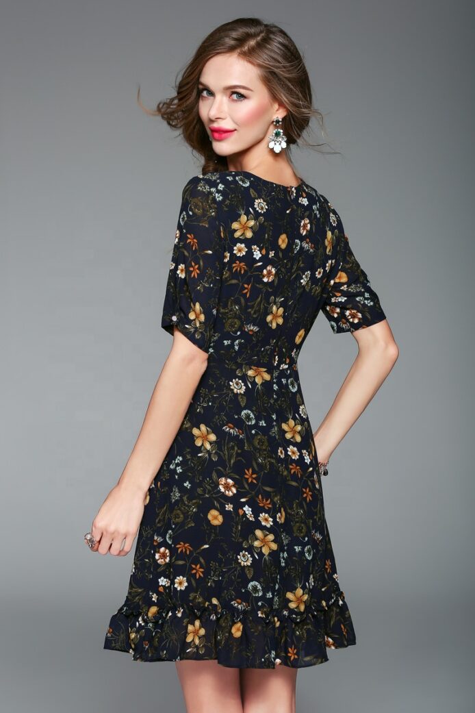 Day Bodycon mini dress with floral print - Image 3