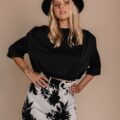 High Quality Slit High Waist Printed Skirts - Image 5